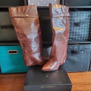 Brown Leather Shark Boots – Bold & Unique Ankle Boots!
